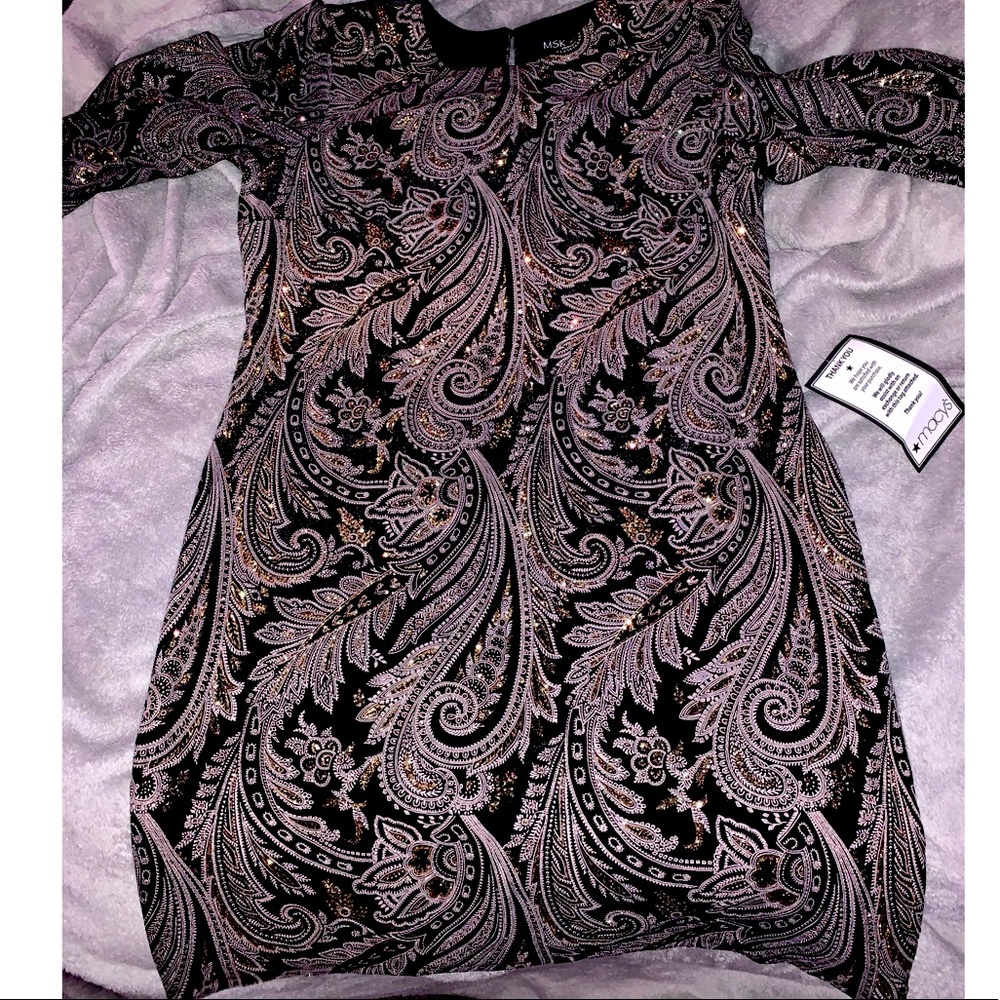 Long sleeve dress, knee length